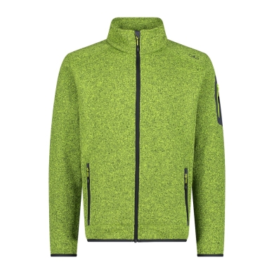 CMP Fleece Jacket Knit-Tech with Stand-up Collar Green Men